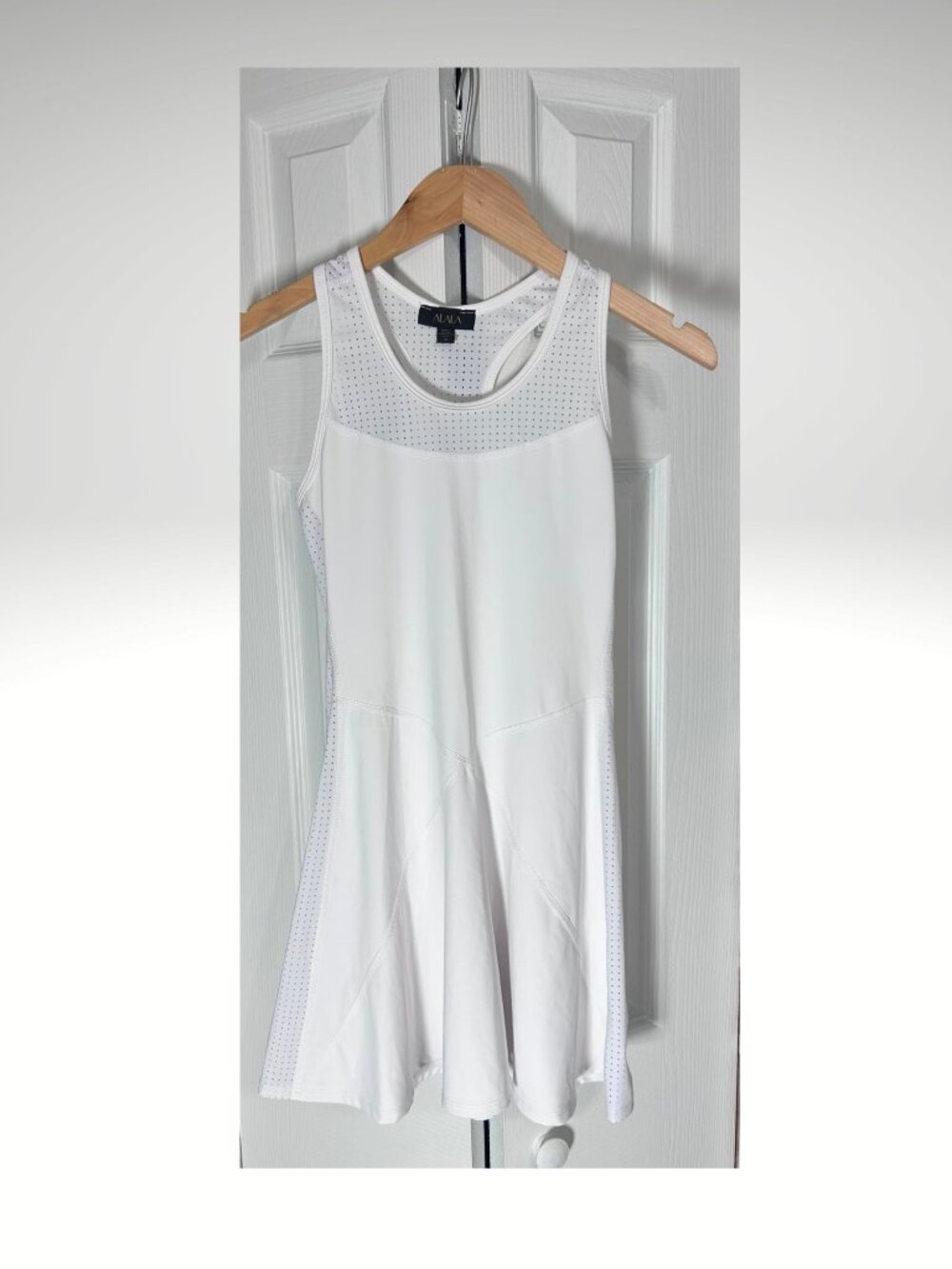 ALALA Serena White Tennis Dress Racerback Athletic XS